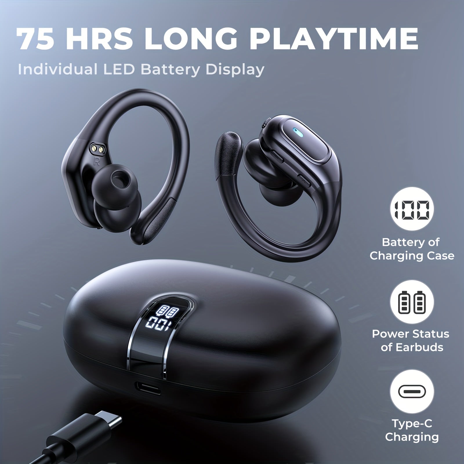 LIFEBEE New Wireless Earphones, Wireless Earbuds