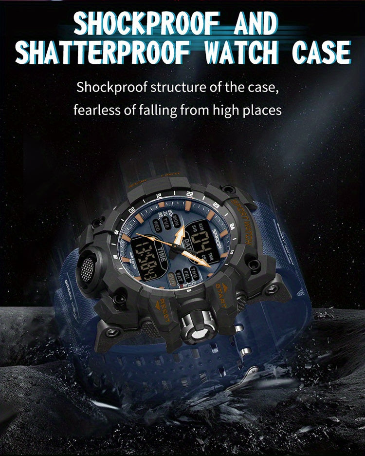 SANDA Fashion Men's Waterproof Multi Functional Watch