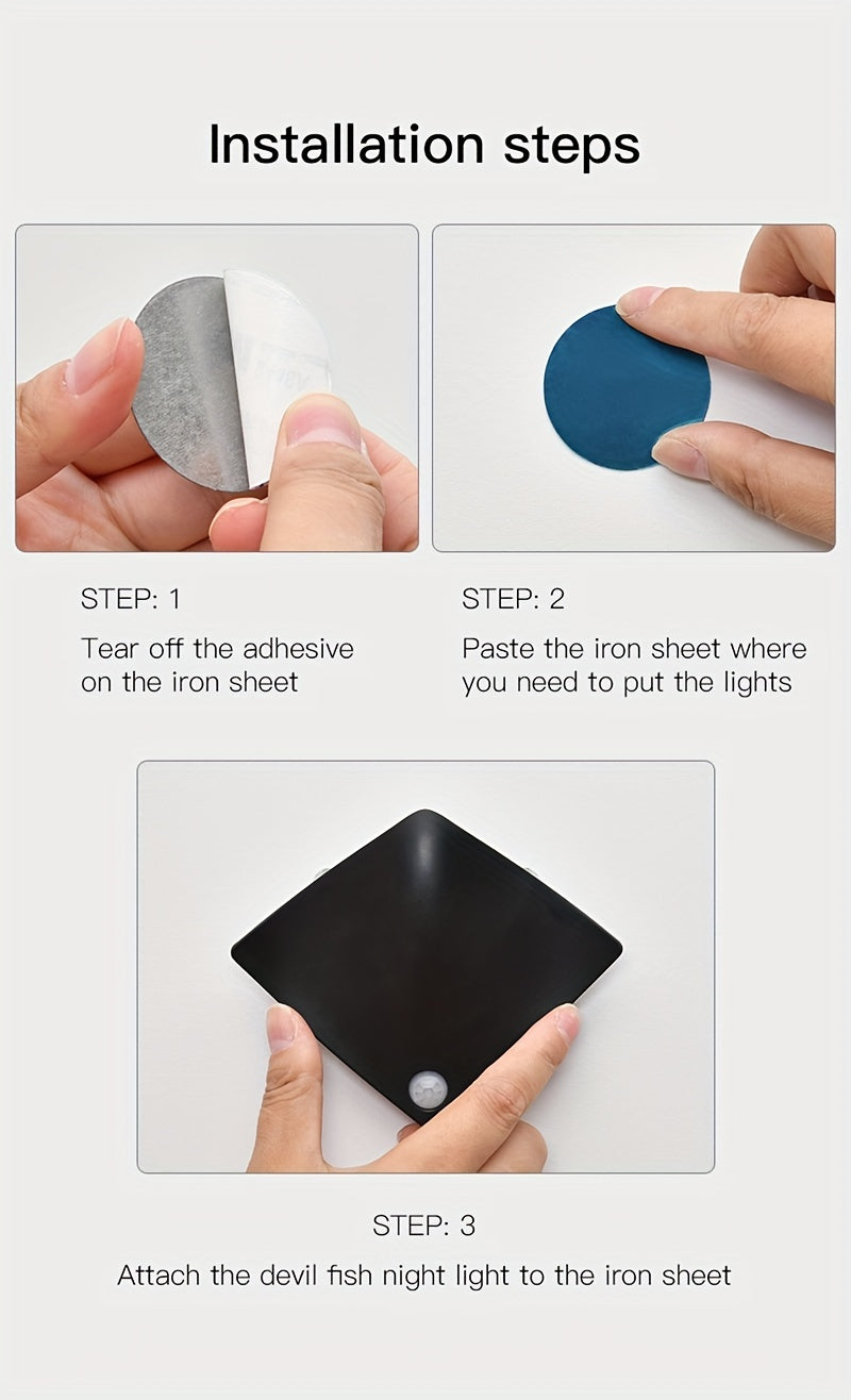 Devil Fish Body Induction Light Decoration Wall Lamp