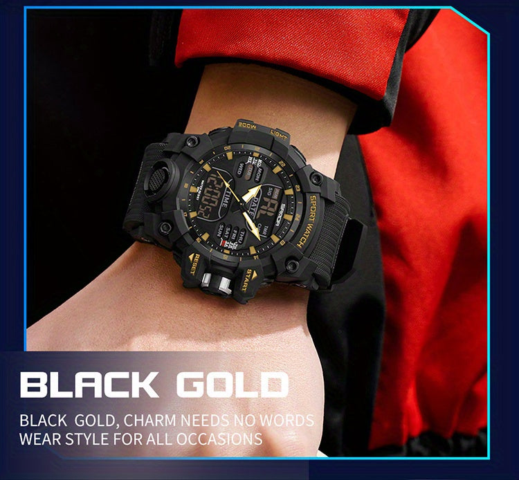 SANDA Fashion Men's Waterproof Multi Functional Watch