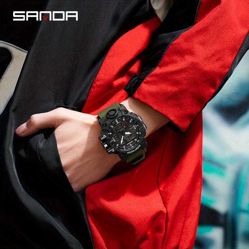 SANDA Fashion Men's Waterproof Multi Functional Watch