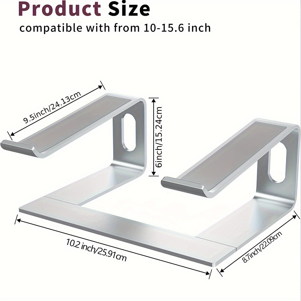 Ergonomic Aluminum Laptop Stand