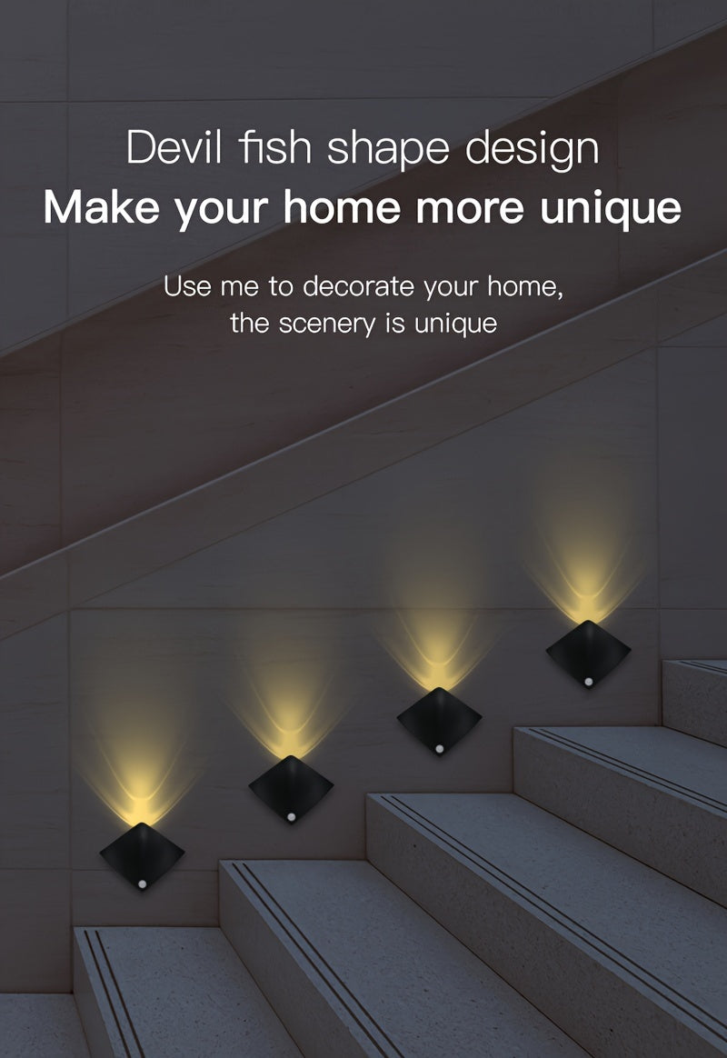 Devil Fish Body Induction Light Decoration Wall Lamp