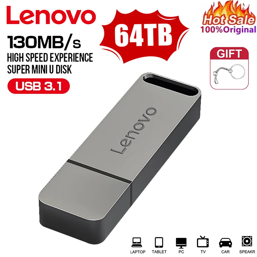 Lenovo Metal 64TB U Disk Flash Drive USB 3.0