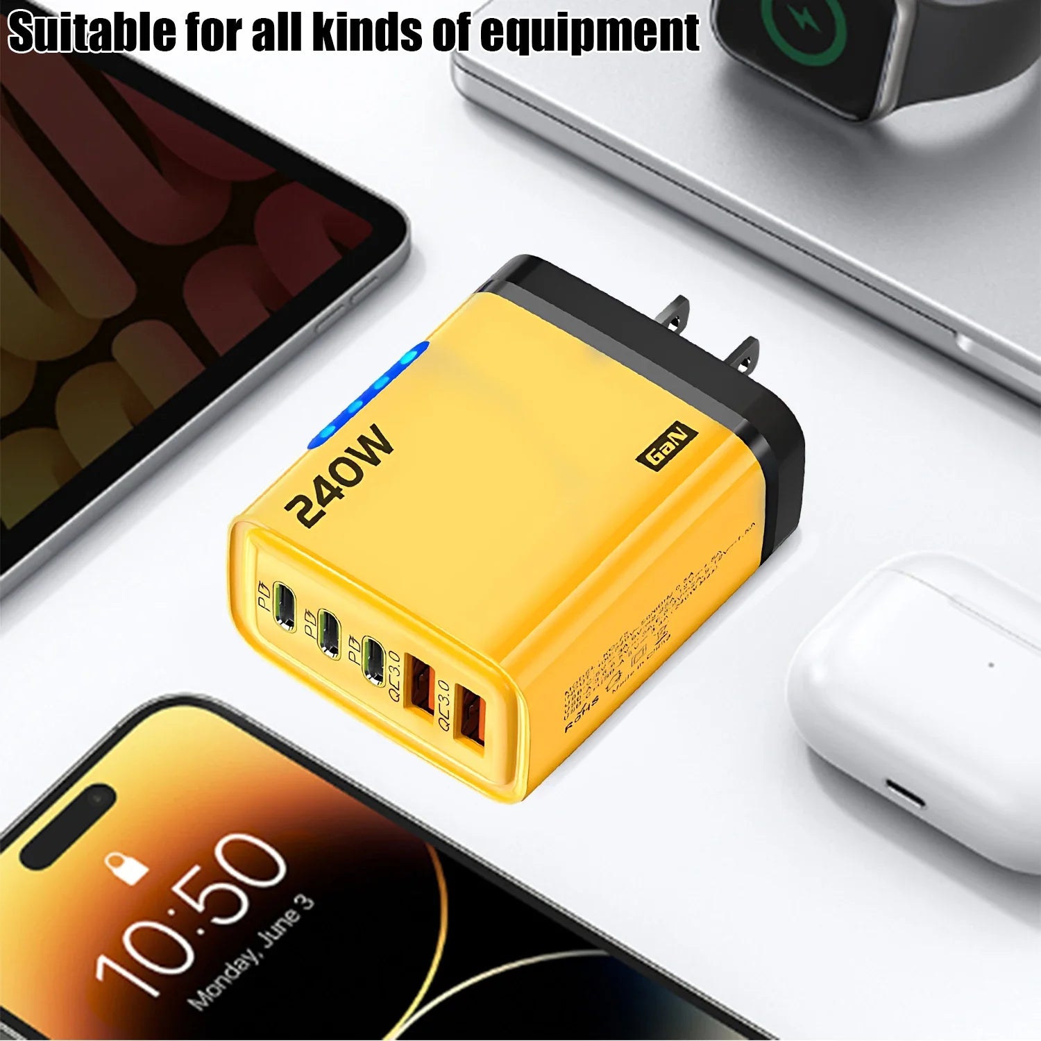 Xiaomi 240W 5 in 1 GaN Desktop Charger Fast Charging Adapter
