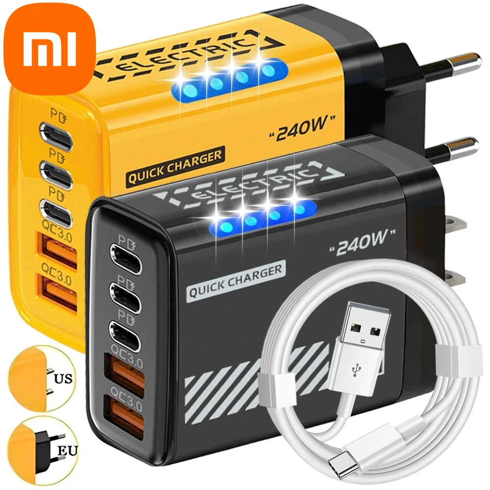 Xiaomi 240W 5 in 1 GaN Desktop Charger Fast Charging Adapter